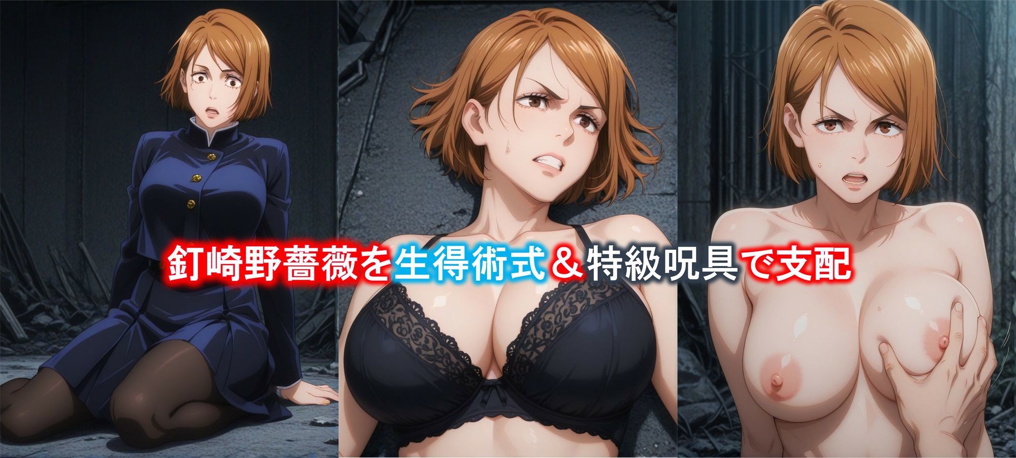 【呪〇廻戦】釘崎野薔薇 呪詛師の徹底調教〜呪縛九責め 〜 サンプル1