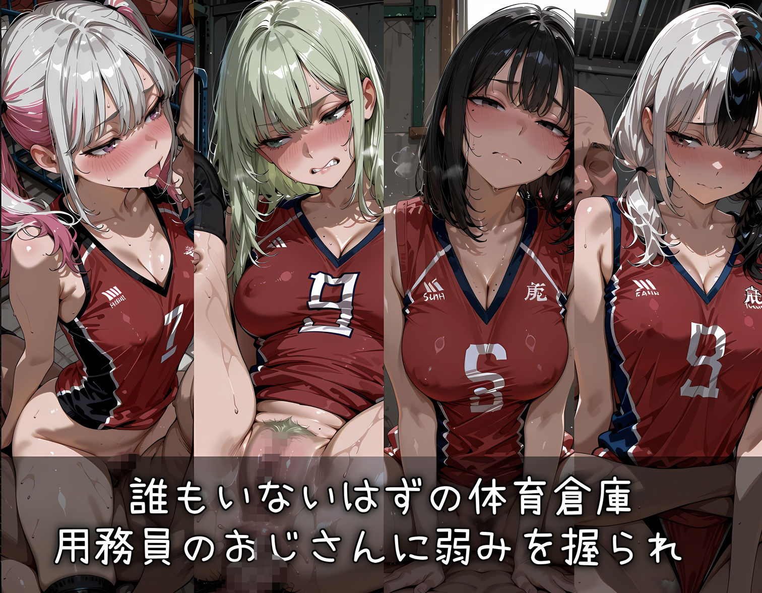 密室の体育倉庫で犯●れるバレー部 画像2