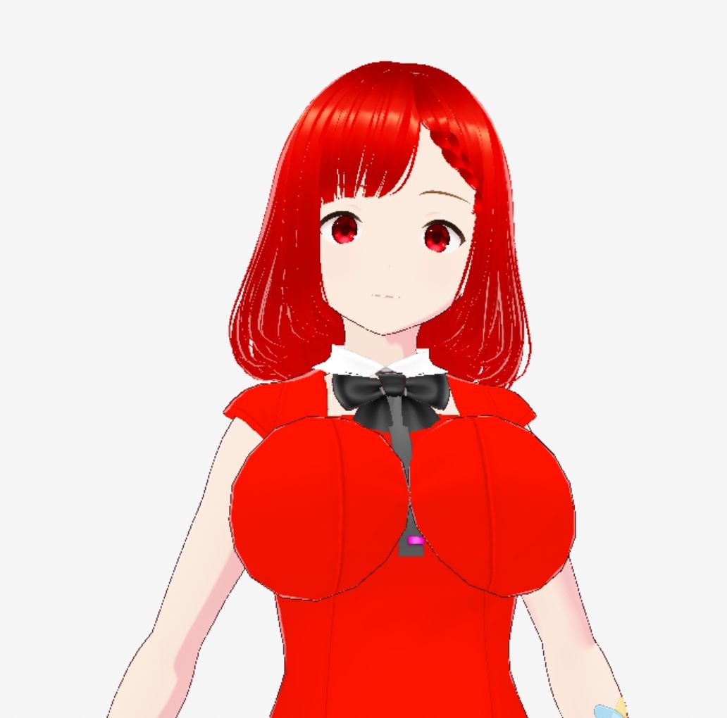 赤い美女（セリフなし  3DCGモデル  イラスト集） 画像3