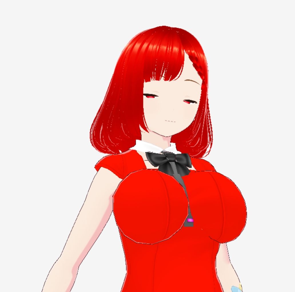 赤い美女（セリフなし  3DCGモデル  イラスト集） 画像4