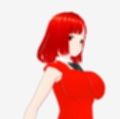 赤い美女（セリフなし  3DCGモデル  イラスト集）