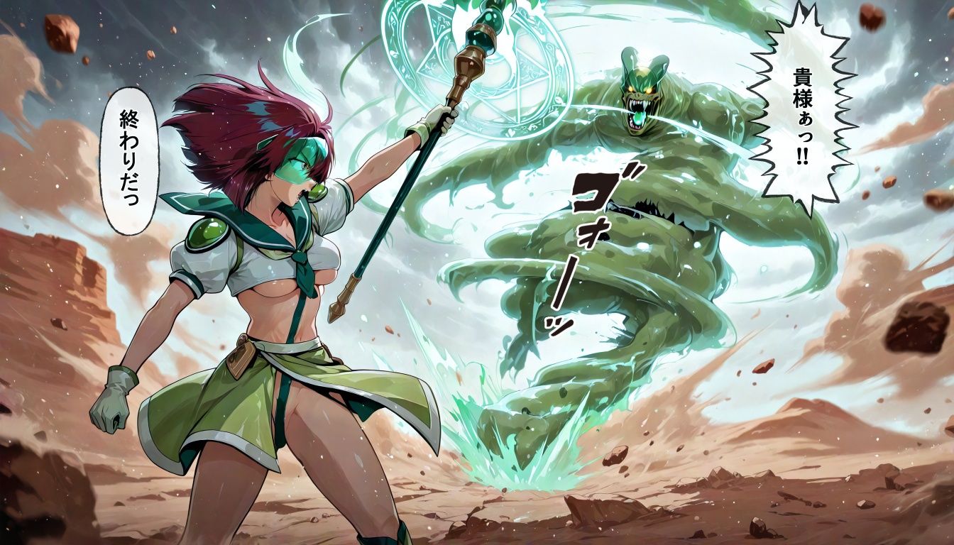 サンプル画像1:明星が消えた日【デュエルシリーズ】ヴィーナスグリーン VS プルート男爵(金星友の会) [d_723489]