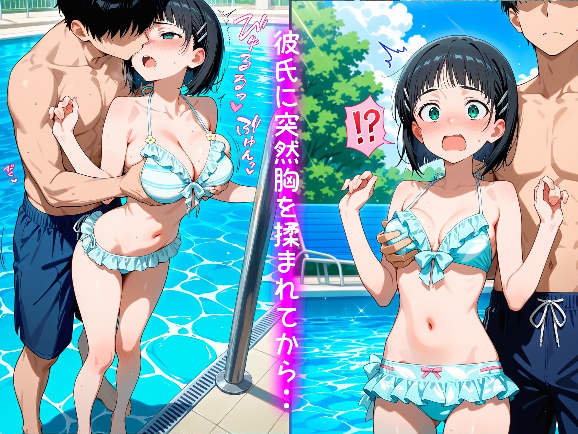 サンプル画像3:桐ヶ谷直葉の処女卒業記録2〜inプールデート編〜(オスマンロマン) [d_723494]