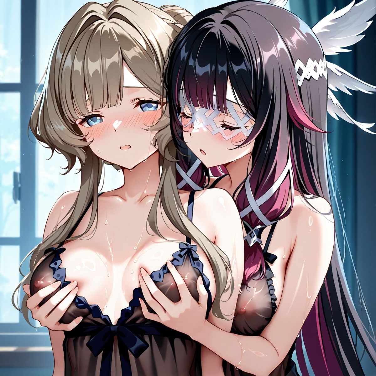 コロ〇ビーナ×サン〇ローネ  ふたなり百合CG集2 サンプル2