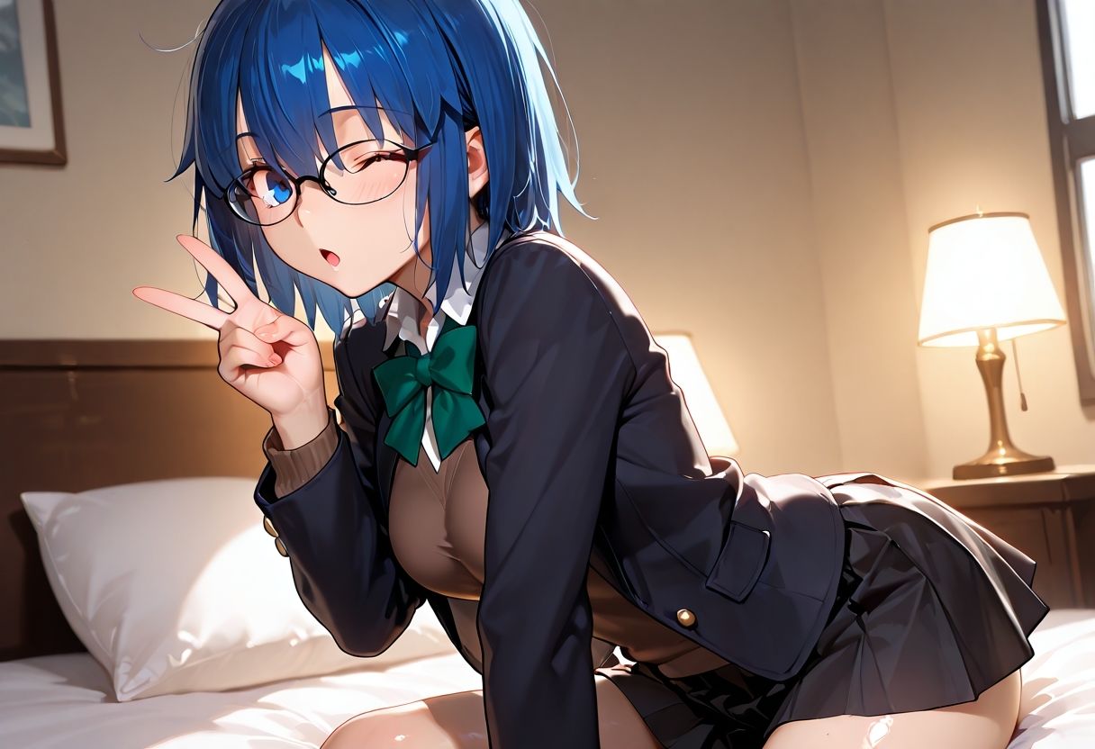 【中出し】シ◯ル先輩とセックス 画像1