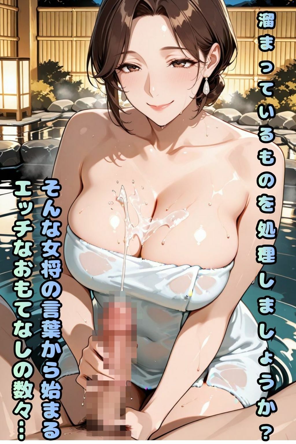 旅先の旅館で美人女将のおもてなしエッチ！ サンプル4