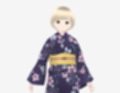 ショートヘアの浴衣のお姉さん（セリフなし  3DCGモデル  イラスト集）