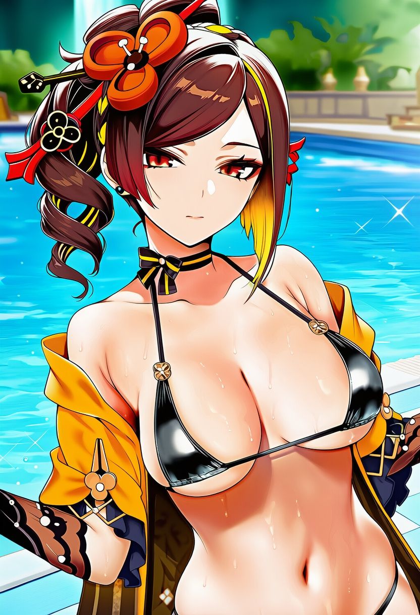 原◯ 千◯ 水着グラビアイラスト集 画像3