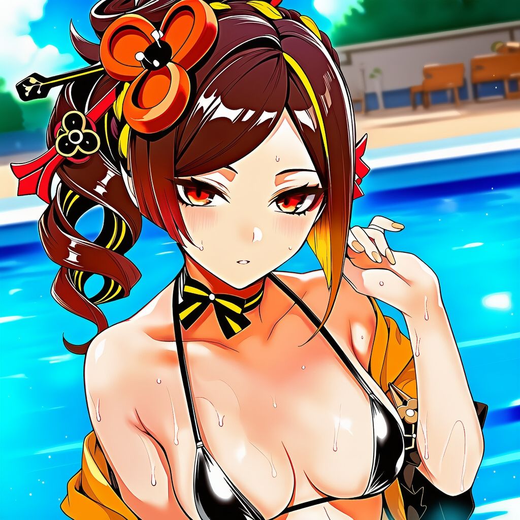 原◯ 千◯ 水着グラビアイラスト集 画像4