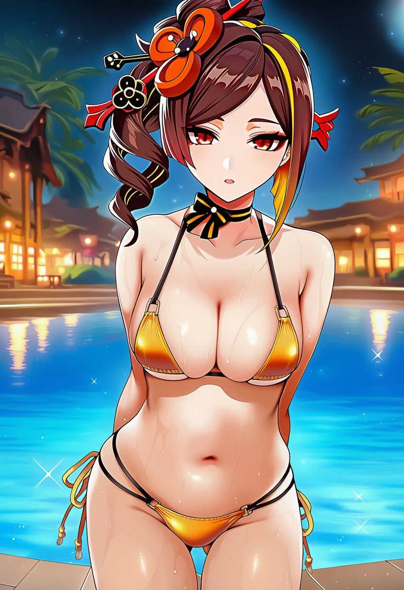 サンプル画像5:原◯ 千◯ 水着グラビアイラスト集(はみがきパレット) [d_723807]