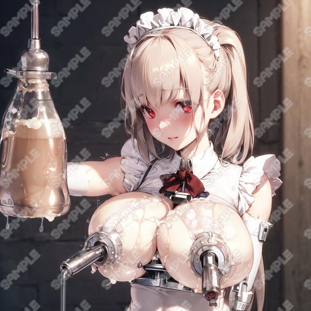 おっぱいフェチ 乳搾り工場メイド編(紫・青・緑・ほか) 画像10