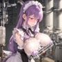 おっぱいフェチ  乳搾り工場メイド編（紫・青・緑・ほか）