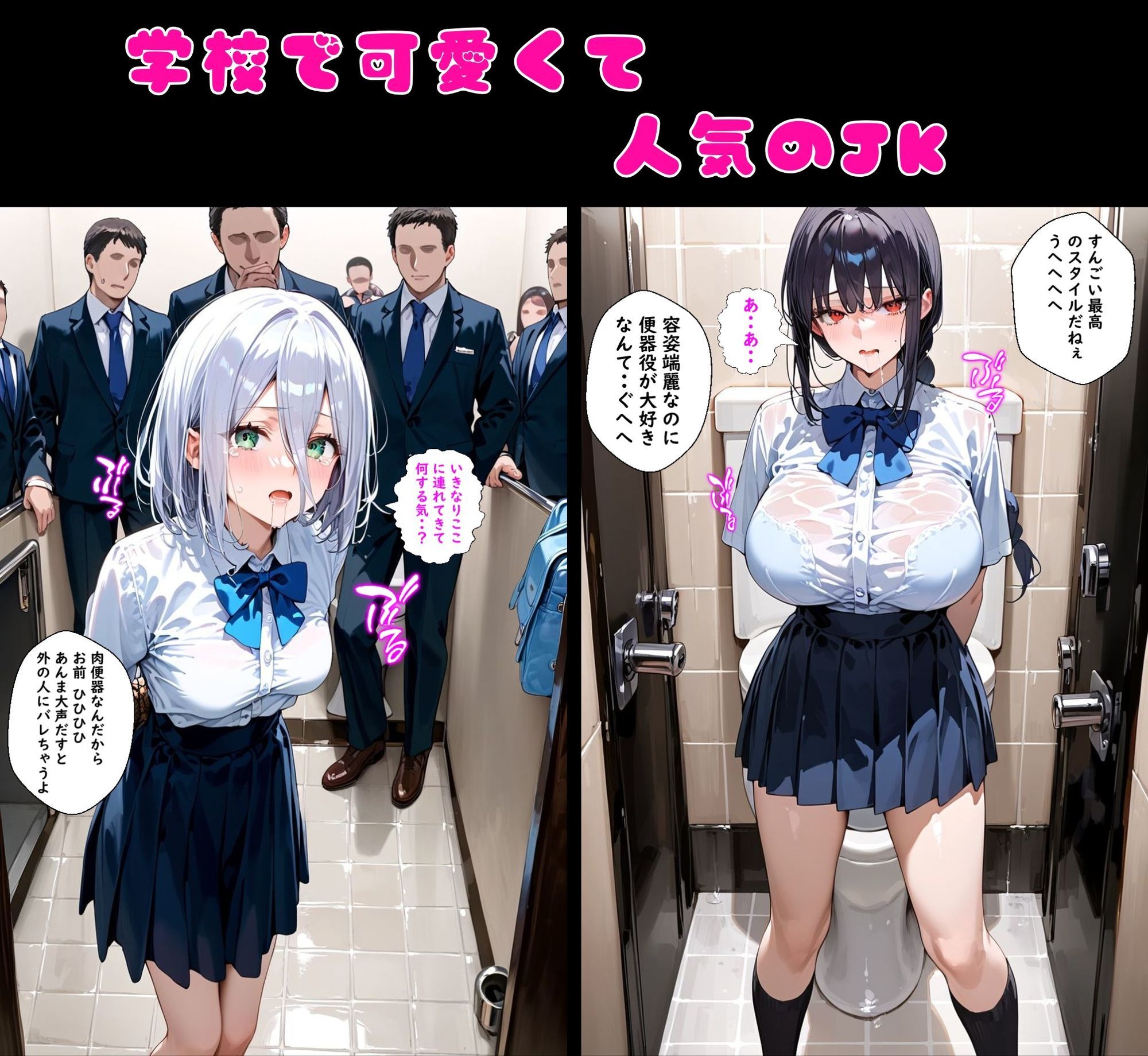 2人の狙われたJK 性奴●化計画 【肉便器編】（真白・黒羽） 画像1