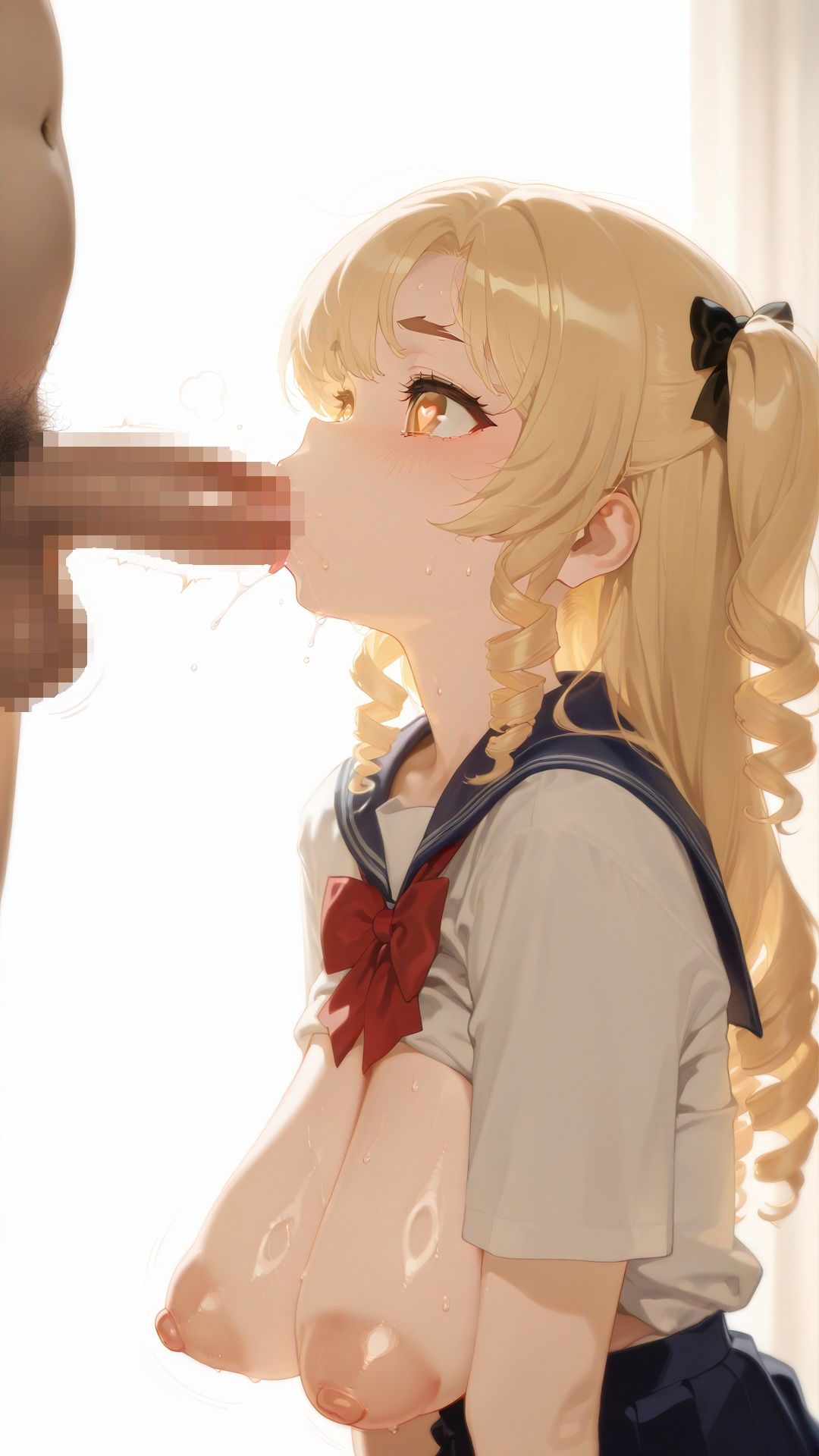 サンプル画像5:巨乳学生10人大おフェラ祭開催！えっちなおっぱいしている女の子のお口にパコパコ！！爆乳縦乳で幸せいっぱいエッチ学生集合！(おうまさん) [d_723929]