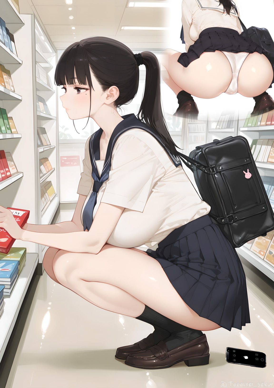 清楚な顔なのにKカップの爆乳グラビアアイドルが撮影中にHしたりクラスメイトに犯●れる話 画像10