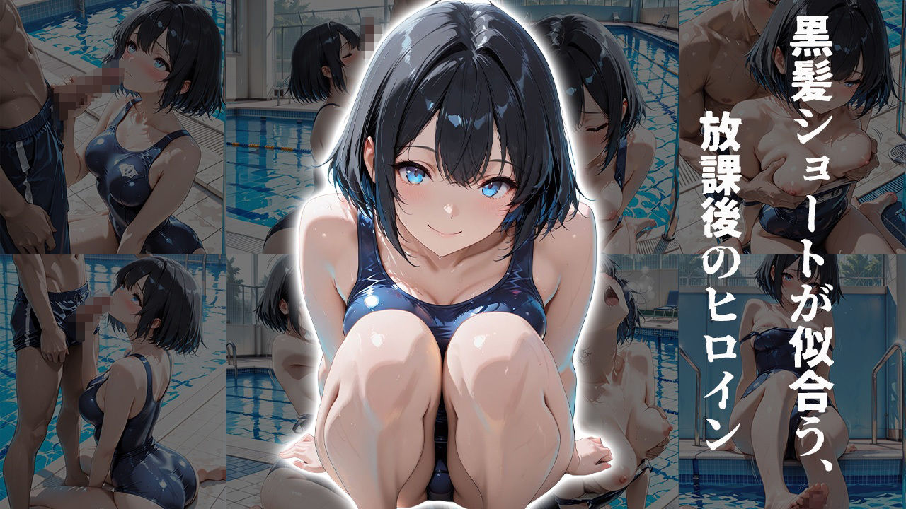 好奇心旺盛な黒髪ショートJKとたっぷり学園プレイ サンプル1