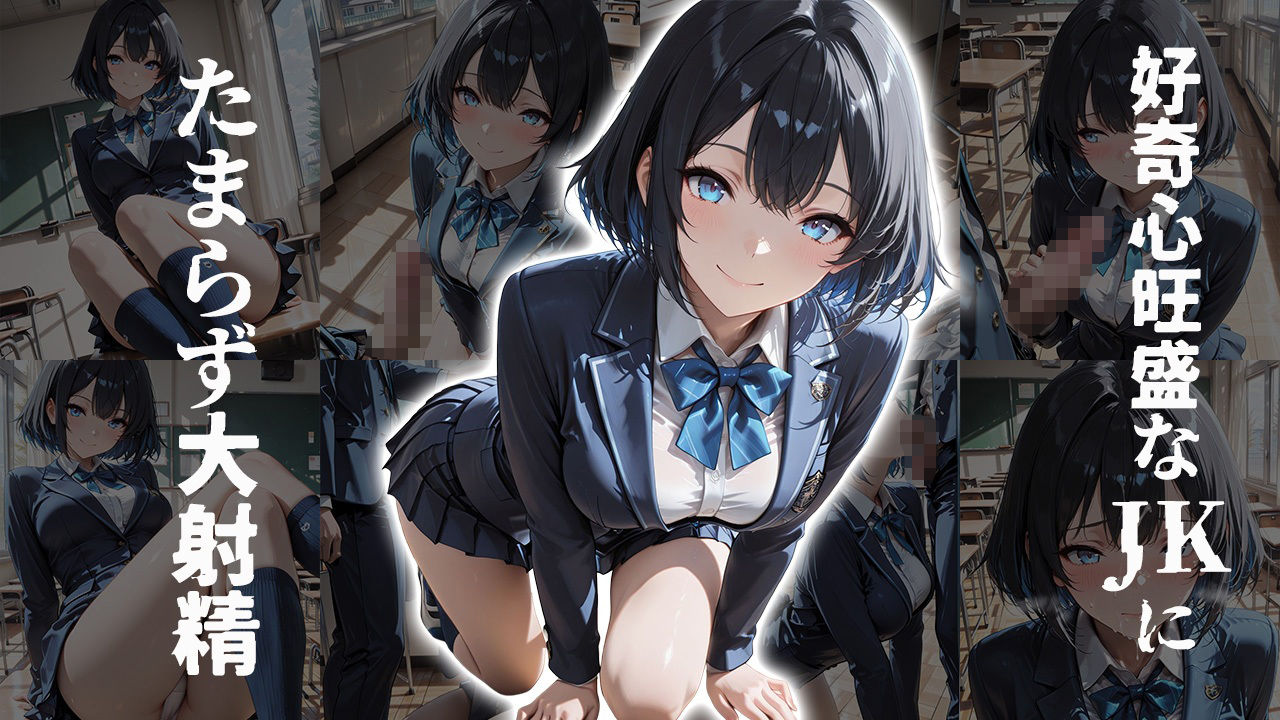 サンプル画像3:好奇心旺盛な黒髪ショートJKとたっぷり学園プレイ(JKBOX) [d_723955]