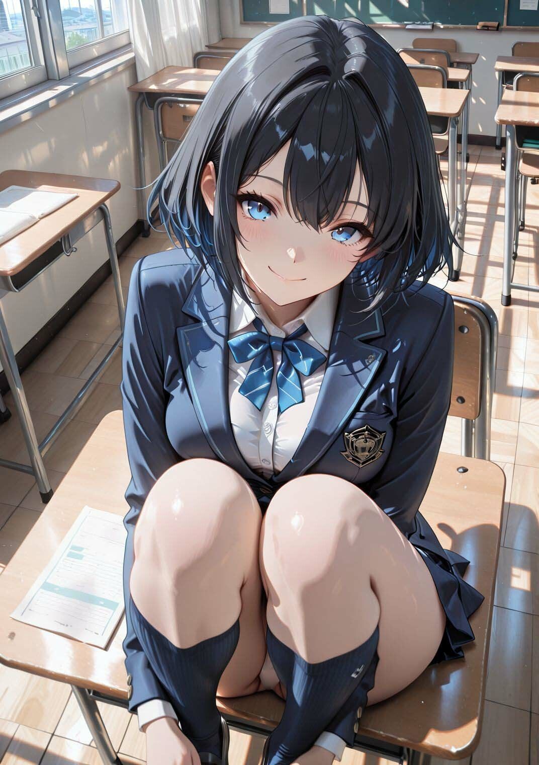 サンプル画像4:好奇心旺盛な黒髪ショートJKとたっぷり学園プレイ(JKBOX) [d_723955]