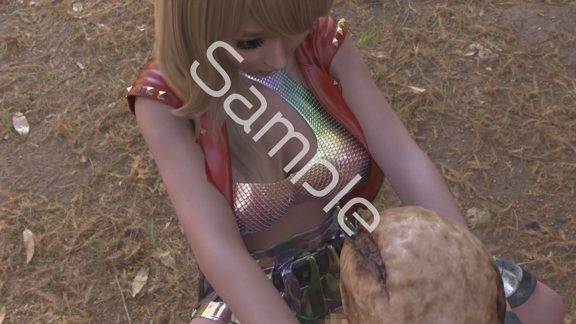 【△100】友梨が主人公のMMORPG『編隊コレクション:Re』ゲーム動画（Vol.07:ゾンビの集団によるレ○プ被害に遭ってしまう:駅弁ファック） 画像2