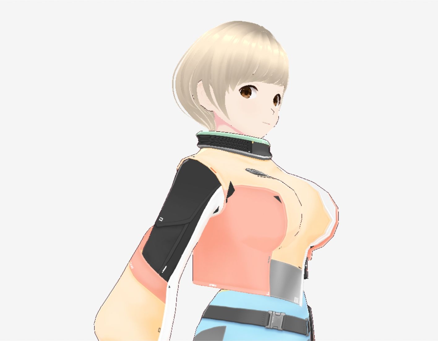 未来人っぽい巨乳おねえさん 画像4