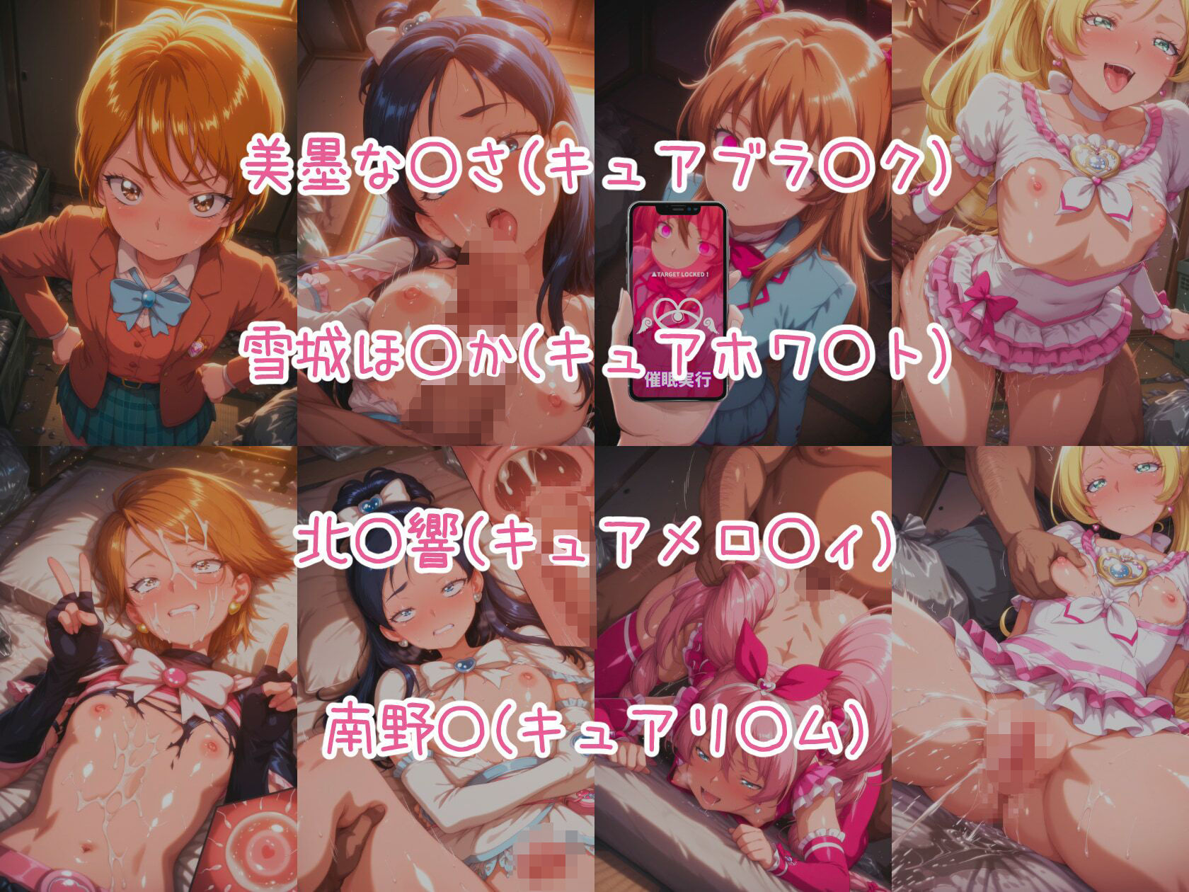 サンプル画像1:催○スマホで孕ませ洗脳 ―変身ヒロイン限定・プ○キュア編―(にじはら研) [d_724090]