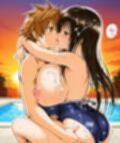 【アクシデンTo LOVE】【学生服、裸、スク水】黒髪ロング爆乳風紀委員（実はハレンチ）女学生小足川ちゃんとラブラブエッチ