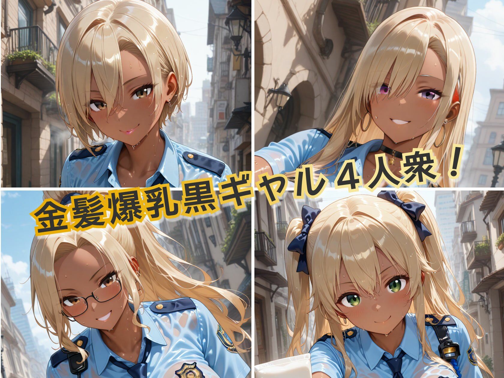 金髪黒ギャルミニスカポリスイキ狂いSEX 画像1