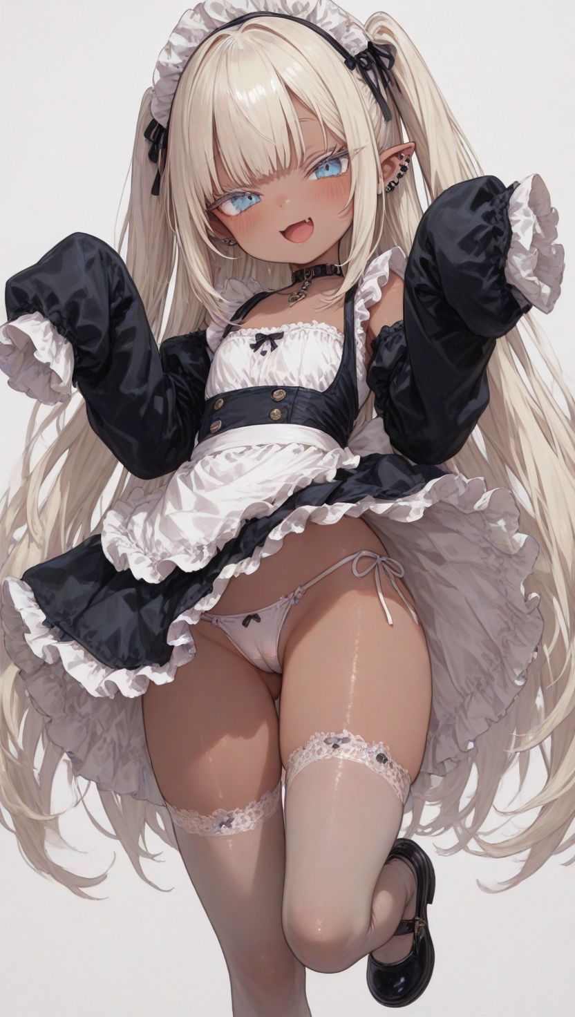 褐色金髪メス○キエルフ メイドビキニver サンプル画像 2