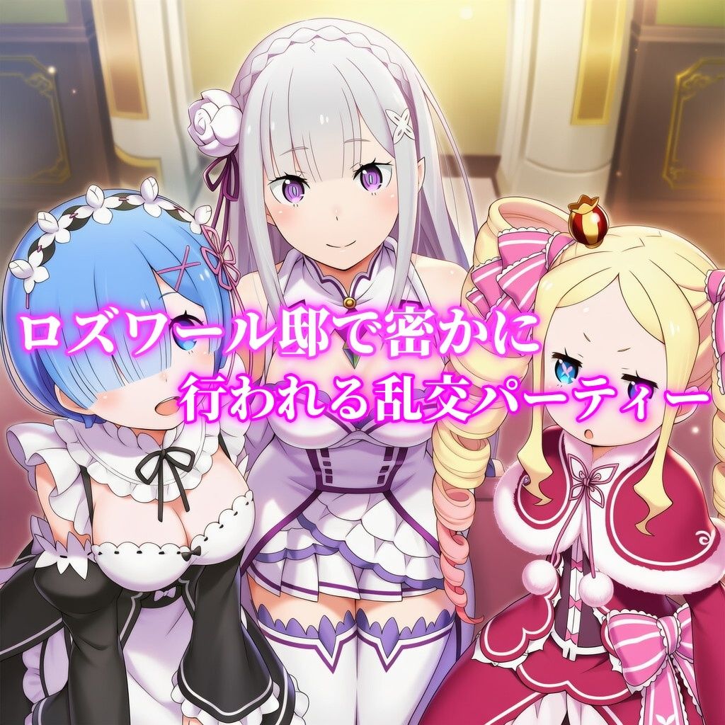 サンプル画像1:リゼロヒロイン寝取られ乱交・貴族の男たちと乱交パーティーでヤりまくり生活(人工まりも) [d_724317]