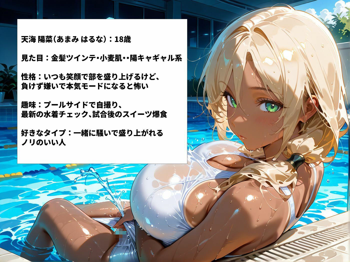 爆乳水泳部員を順番に呼び出しずぶ濡れセックス 画像4