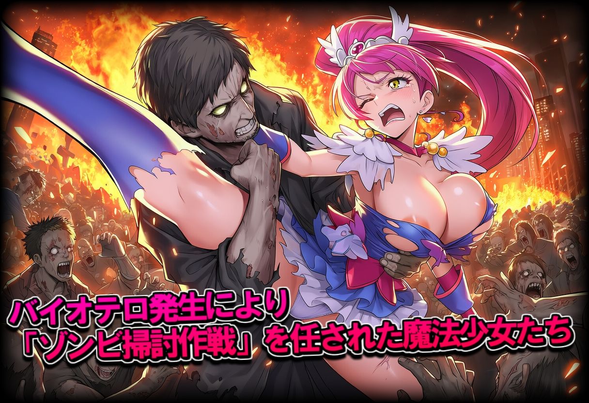 サンプル画像1:敗北魔法少女の末路 〜ゾンビパニック編〜(Pharmakon9) [d_724370]