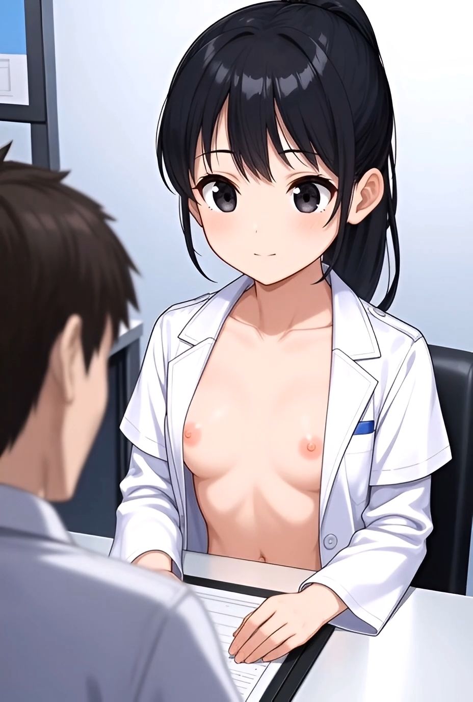 ちっぱい丸出し働く美少女たち♪vol.1～CA・教師・消防士・バーガー店員ほか～4