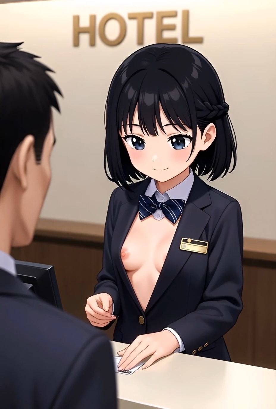 ちっぱい丸出し働く美少女たち♪vol.1～CA・教師・消防士・バーガー店員ほか～9