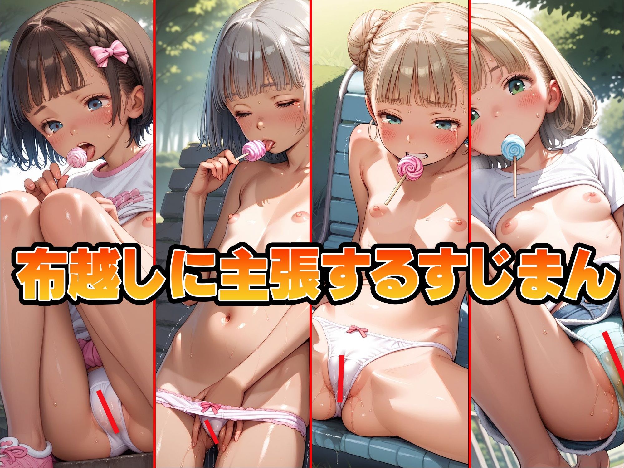 飴あげるからすじまんみせて！禁断のマンスジ取引記録 エロ漫画9