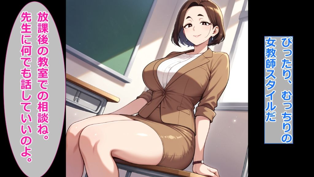 サンプル画像3:【コスプレ服装編】ぽっちゃり人妻上司と着衣のままイチャイチャする3(エイアイファジイもんもん) [d_724768]