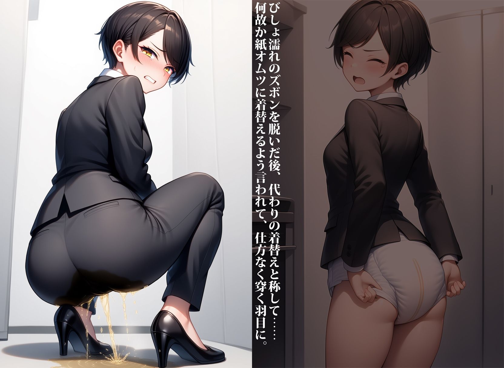 ブラック企業面接中に失禁脱糞しちゃう就活生 画像3