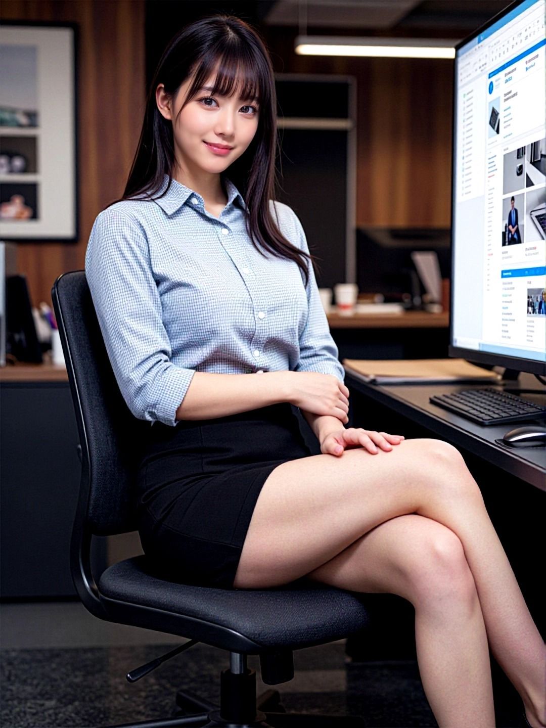 笑顔の彼女  リアル サンプル3