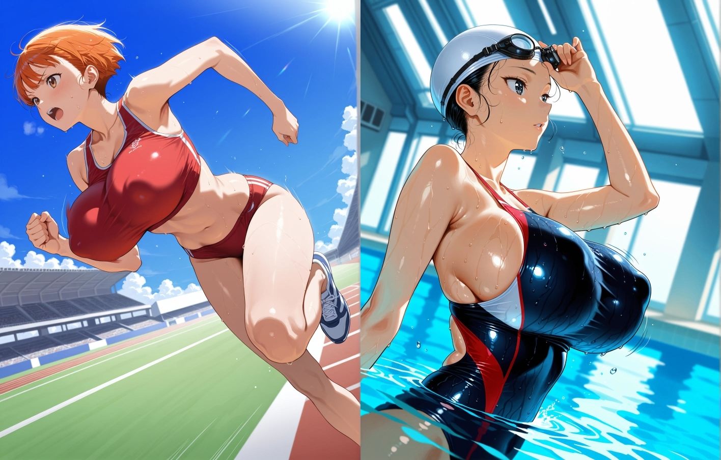 スポーツ美少女たちの超食い込みマンスジを超接写スペシャル！！ サンプル1