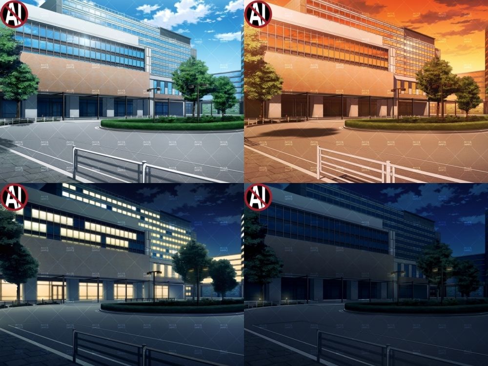 みにくる背景CG素材集『病院編』part02-大学病院-B 画像1