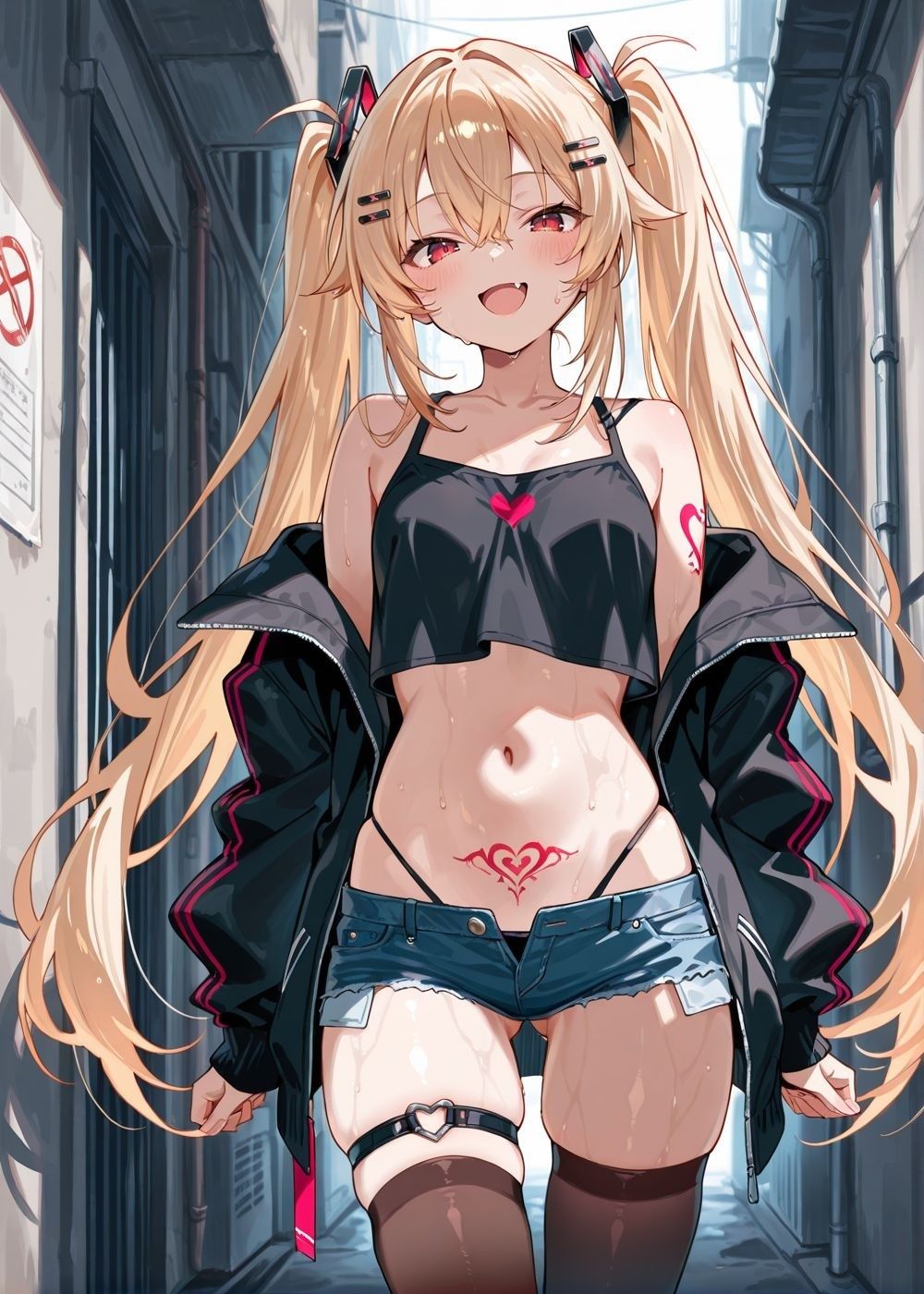 金髪ギャルのアイドルJK！ファンサの先は…生中出し（はーと）1