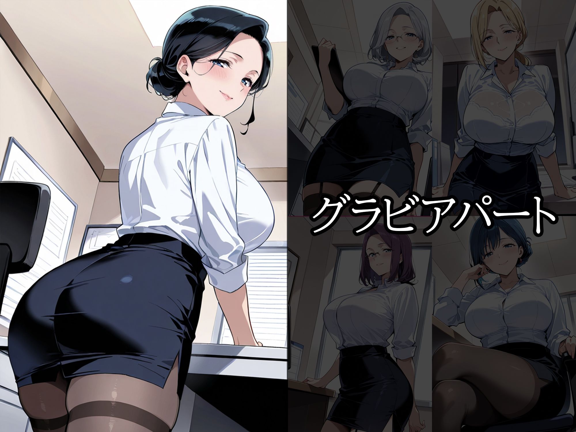 サンプル画像2:人妻秘書  〜秘密の残業〜(すけラボ) [d_725081]