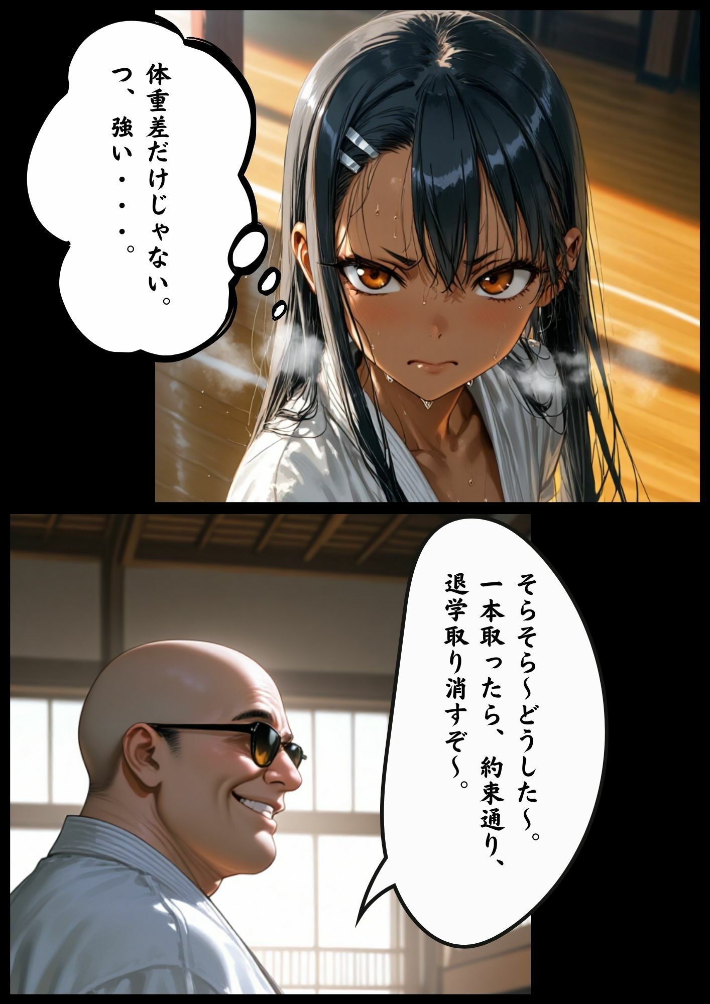 ［漫画仕立て］センパイを守るために校長に抱かれてます 第二話 画像1