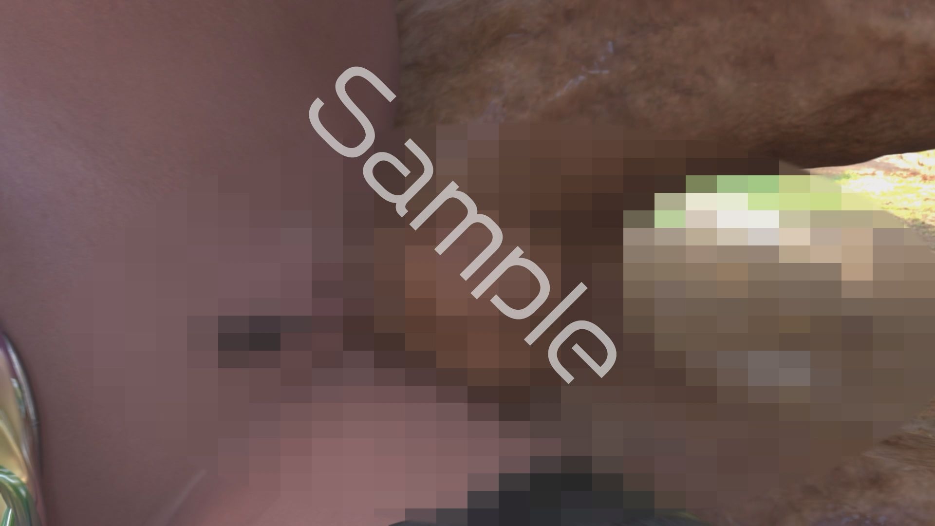 【△100】友梨が主人公のMMORPG『編隊コレクション:Re』ゲーム動画（Vol.08:ゾンビの集団によるレ○プ被害に遭ってしまう:横バック） 画像1