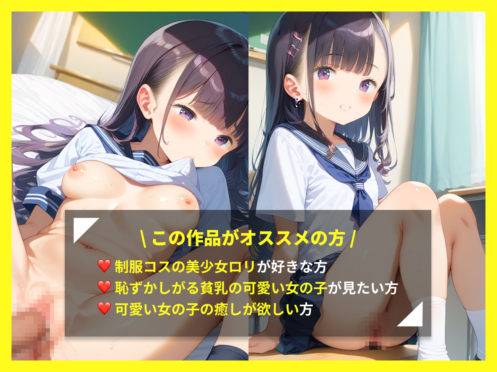セーラー少女中出し性交01【制服のロリっこ美少女】 サンプル画像 4