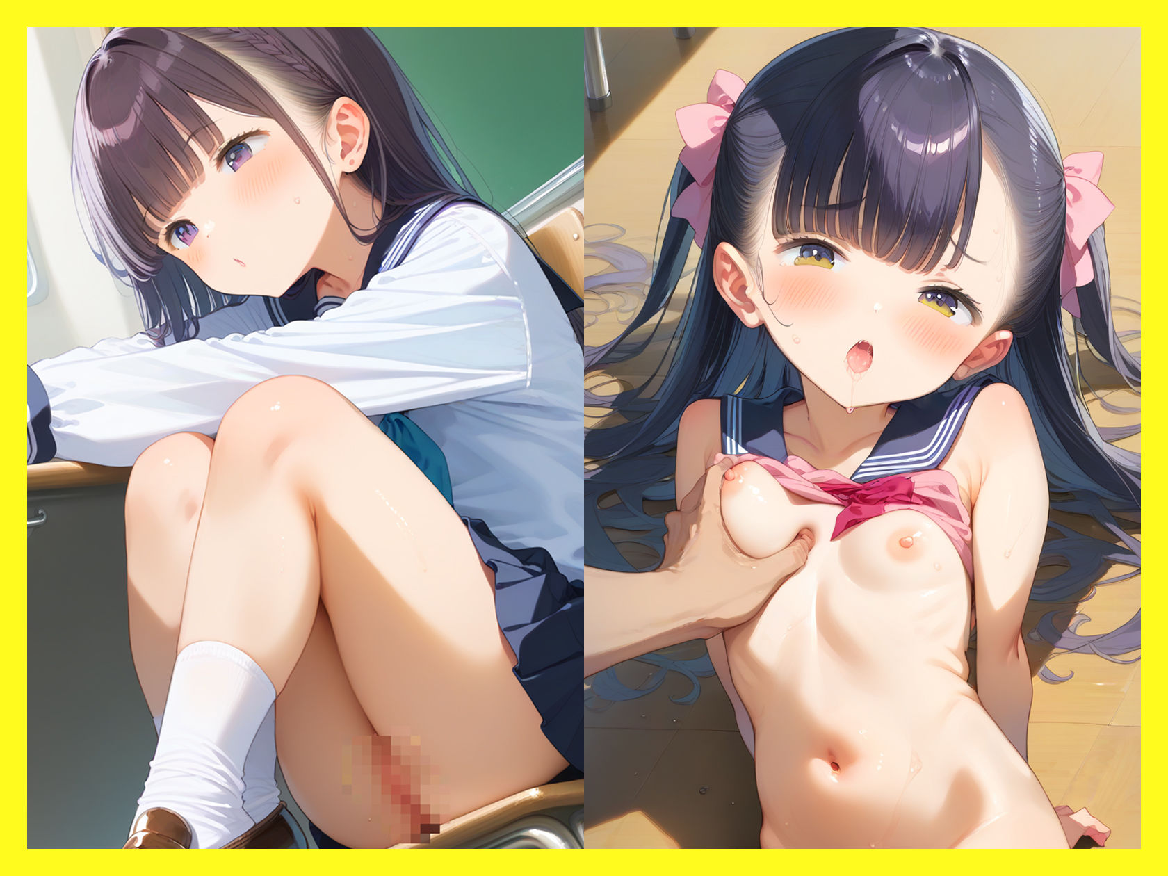 セーラー少女中出し性交01【制服のロリっこ美少女】 サンプル画像 6