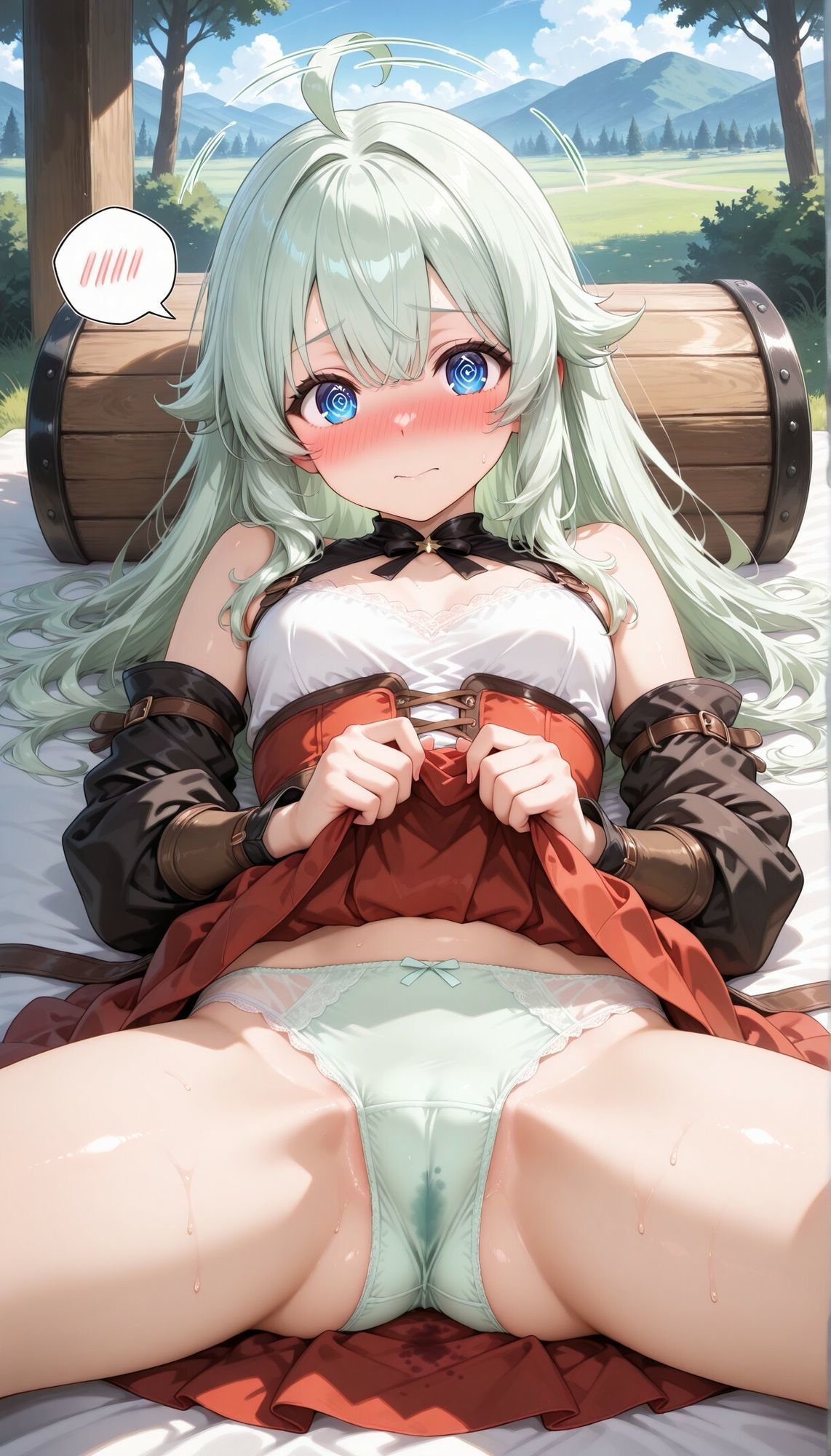 異世界女子にパンツを見せてもらった 画像4