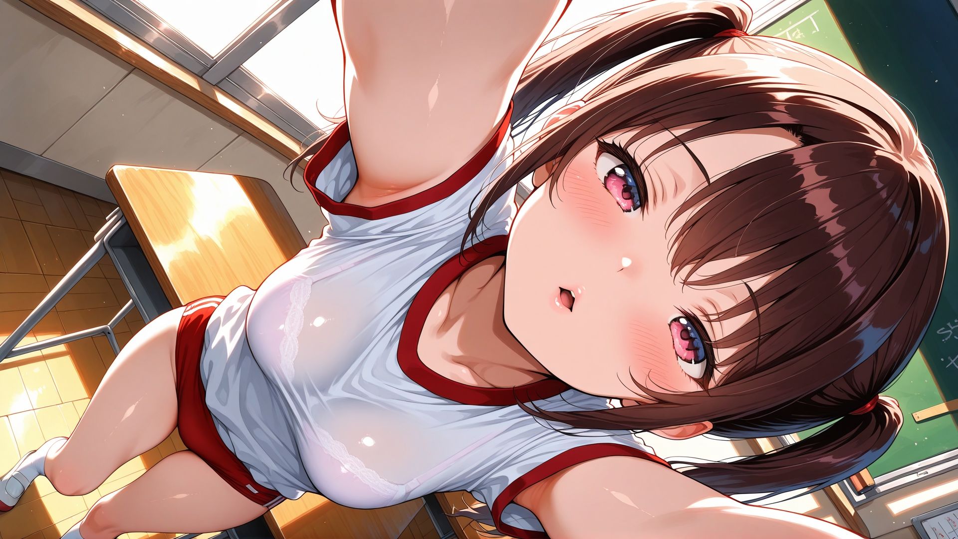 ブルマ日和。― ツインテール編:ブラ透け ― 画像1