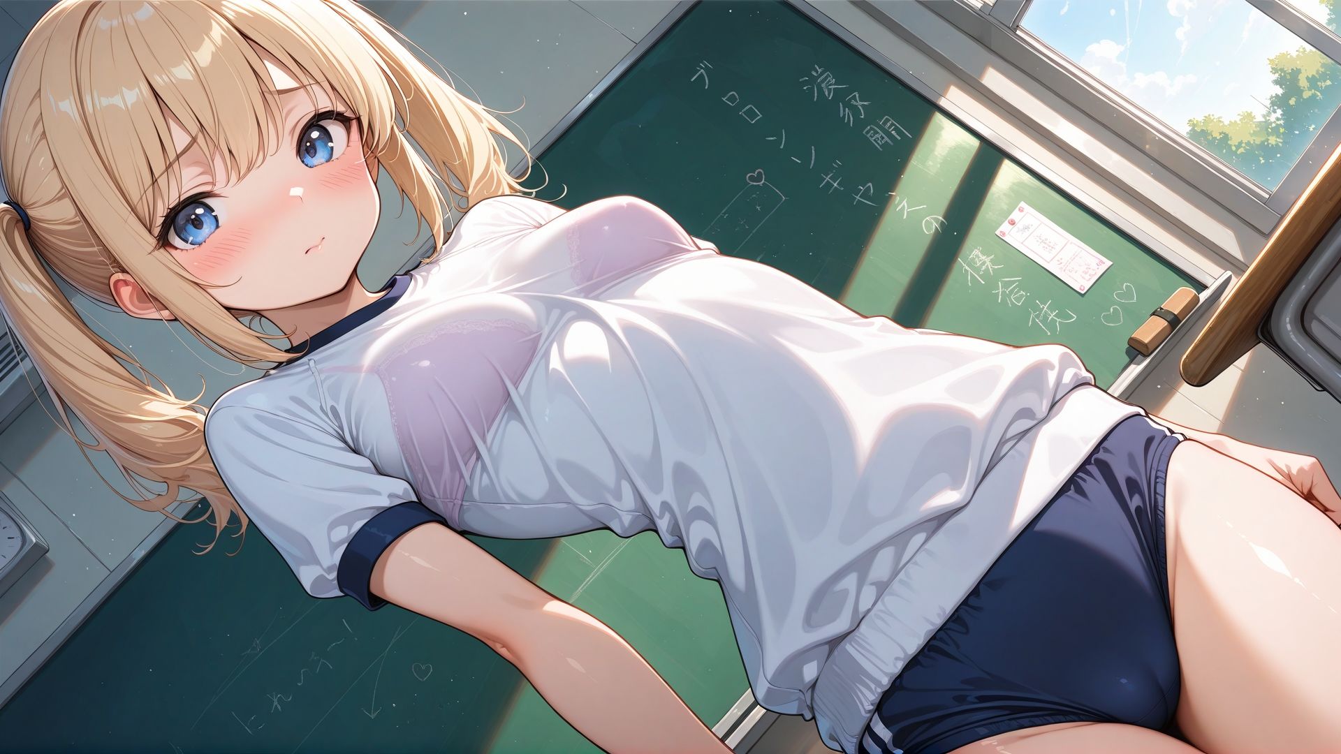 サンプル画像2:ブルマ日和。― ツインテール編:ブラ透け ―(カズン) [d_725575]