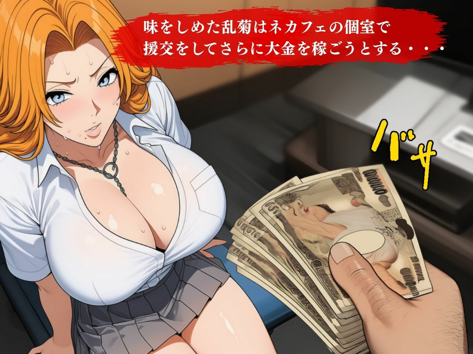 金欠爆乳JK乱菊、パパ活でおっさんのちんぽを抜きまくり精液便所になりな下がる・・・・！口もまんこも肛門も、お金のためなら捧げます！ 画像4