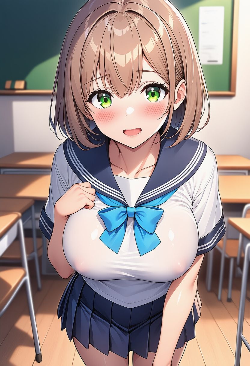 妊娠してもセーラー服でエッチしちゃう女の子 画像1